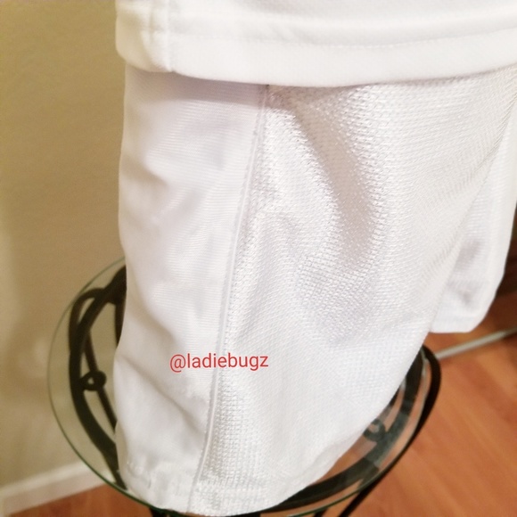 Starter White & Gray Mesh Athletic Shorts - Picture 5 of 5